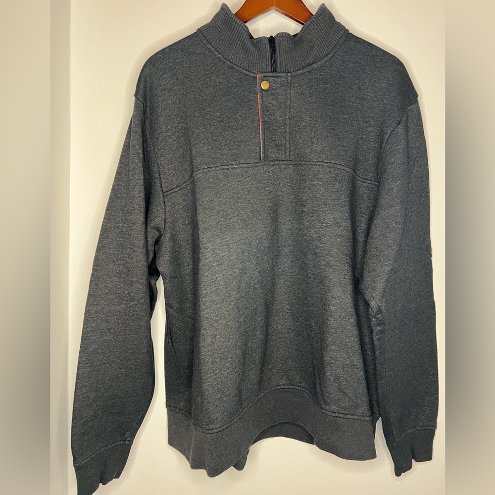 Signature Quarter-Zip Sweatshirt XXL in Grey
